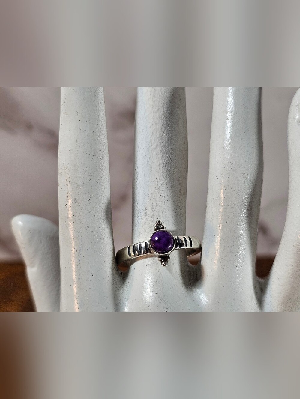 Stunning Edgar Platero Purple Turquoise Ring
